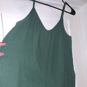 Green Cotton Jumpsuit